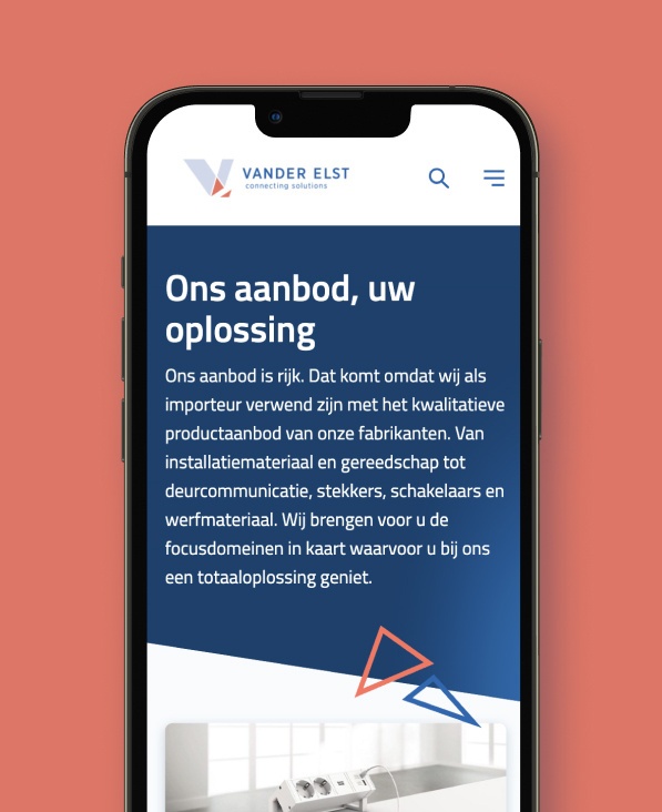 Vander Elst mobile mockup